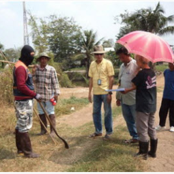 โครงการฟาร์มทดสอบสาธิตมีนเกษตร “สองน้ำ” บ้านท่าไข่ จ.ฉะเชิงเทรา (18 กุมภาพันธ์ 2556) 