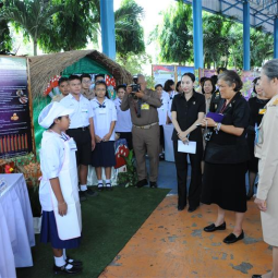 Her Royal Highness Princess Maha Chakri Sirindhorn Visits Schools under the Support of the Chaipattana Foundation in Ayutthaya Province
