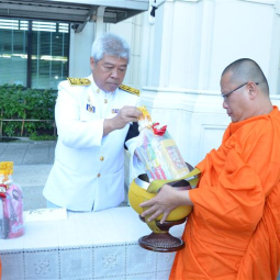 Deputy Secretary-General of the Chaipattana Foundation presided over the merit-making ceremony to mark the 100thday of the decease of His Majesty the late King BhumibolAdulyadej, Rama IX