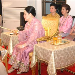 Her Majesty the Queen attends the Dedication Ceremony on Visakha Bucha Day at the Rama IX Golden JubileeTemple