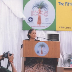 HRH Princess Maha Chakri Sirindhorn attends the Fifth International Conference on Vetiver (ICV-5), Lucknow, India