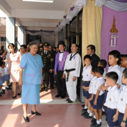 HRH Princess Maha Chakri Sirindhorn Presides over the End of Academic Year Ceremony of the Chaipittayapat School