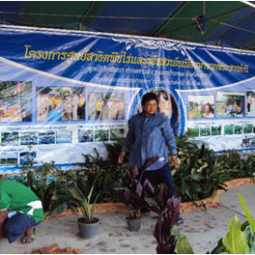 โครงการศูนย์สาธิตพืชไร่และพืชสวนอันเนื่องมาจากพระราชดำริ ต.ท่าแร้ง อ.บ้านแหลม จ.เพชรบุรี (11 กุมภาพันธ์ 2553) 